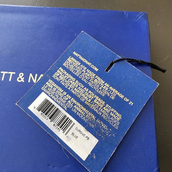 Matt by Matt & Nat Blue Vegan Leather Wallet - Picture 6 of 6